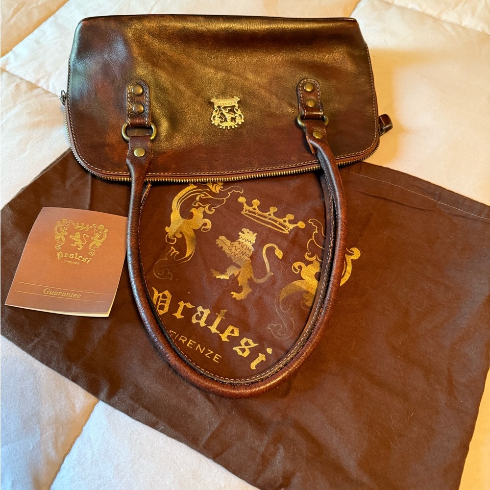 Praiesi Firenze Leather Purse made in Italy